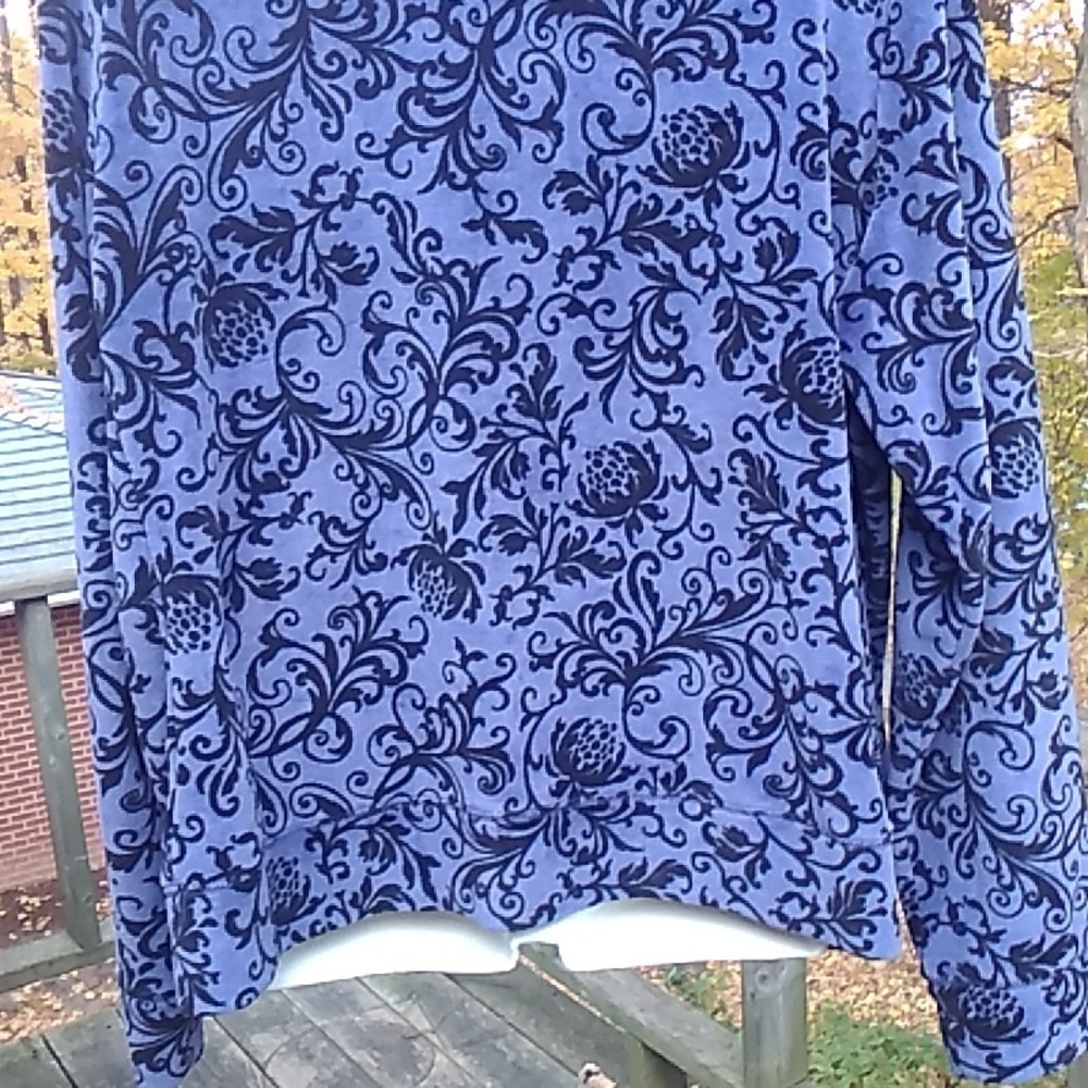 Northern Reflections Velour Purple with Black full Zip Track Jacket Women L Y2K - Picture 7 of 16